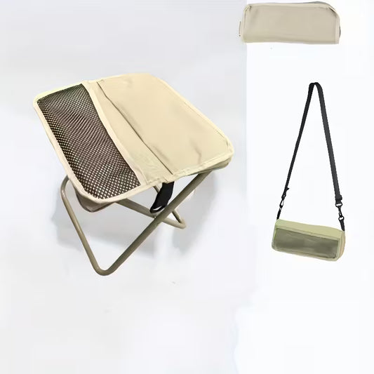 Faltbarer Rucksackhocker – Tragbarer Campingstuhl für Wandern, Angeln & Reisen