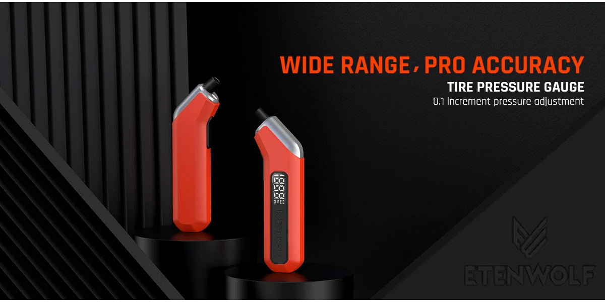ETENWOLF T300 – Elektronischer Reifendruckprüfer für Auto & Motorrad