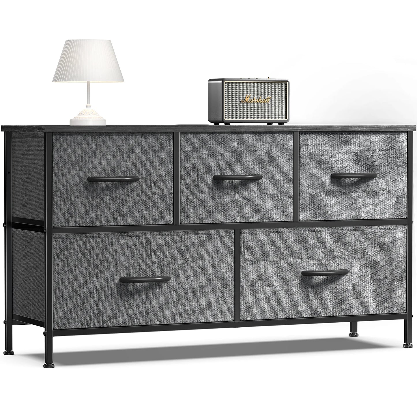 JHK Minimalistische Kommode mit 5 Schubladen – Moderner Aufbewahrungsschrank