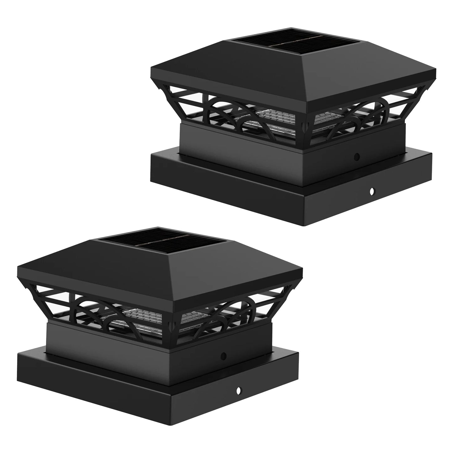 T-SUNRISE Solar-Pfostenlampe 32 LED IP65 – für Garten & Terrasse