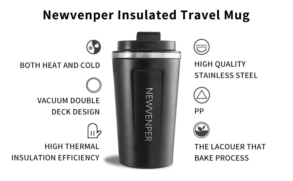 Edelstahl Thermobecher 510ml – Vakuum Isoliert mit LED-Anzeige