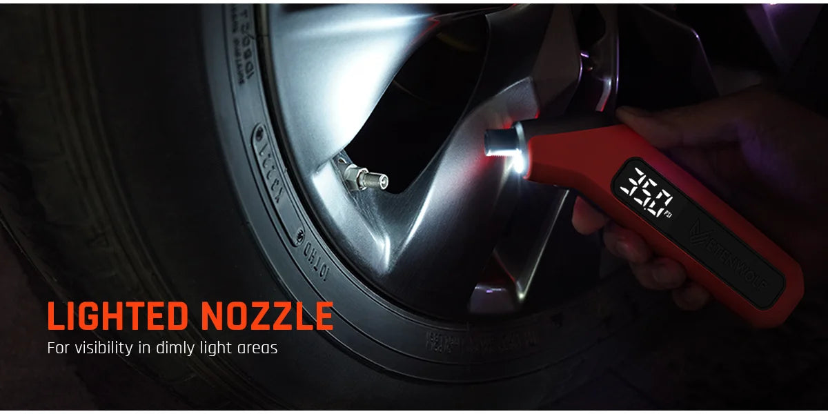 ETENWOLF T300 – Elektronischer Reifendruckprüfer für Auto & Motorrad