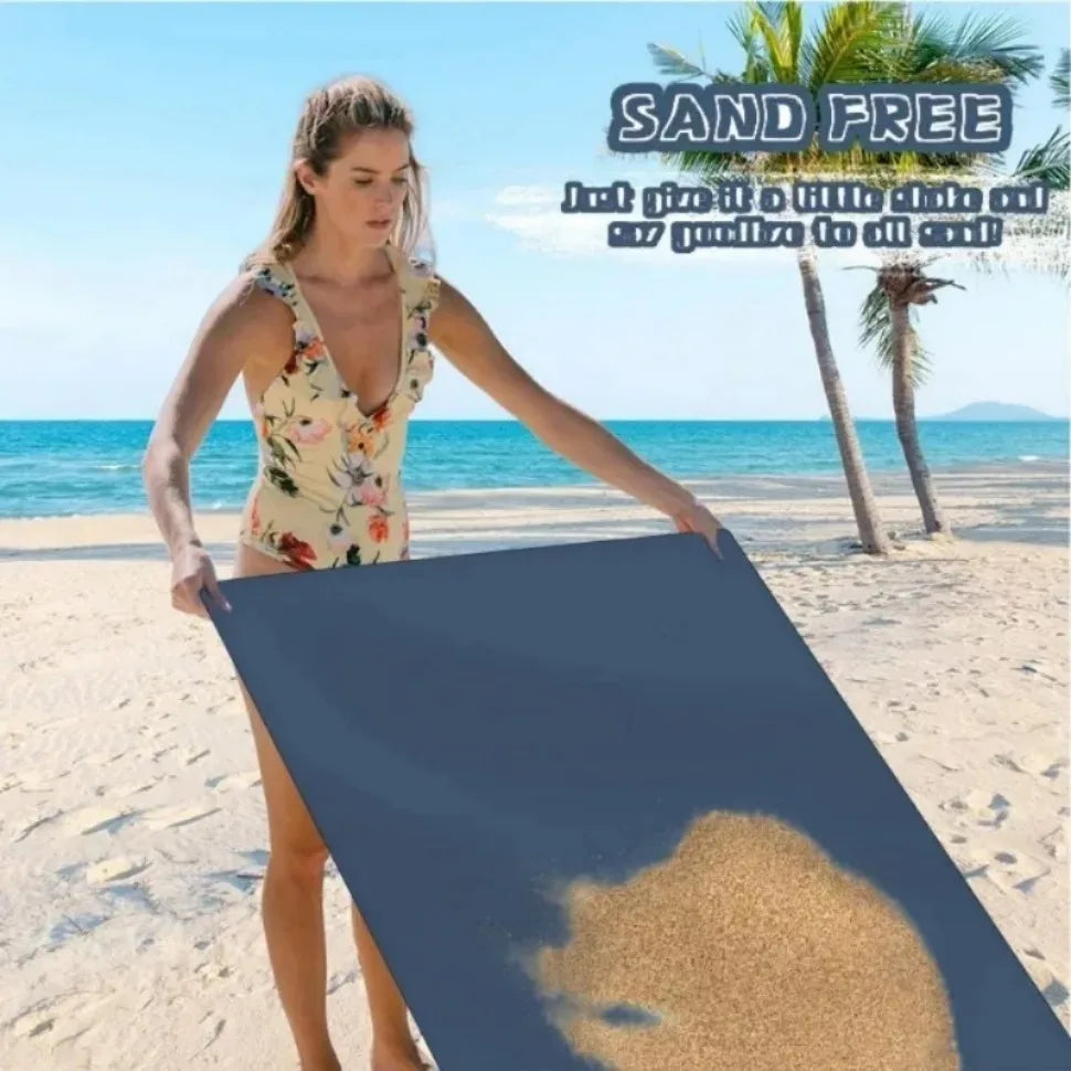 Schnelltrocknendes Mikrofaserhandtuch – Ultrasaftig, Kompakt & Sandfrei für Fitness, Strand, Reise & Schwimmen