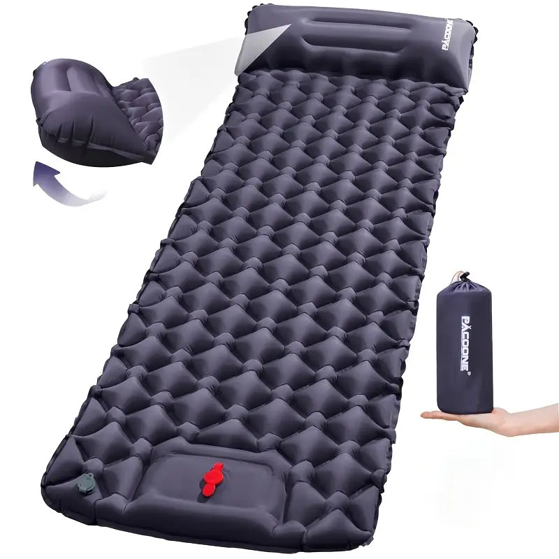 Outdoor Camping Luftmatratze mit Kissen – Ultraleicht & mit Pumpe