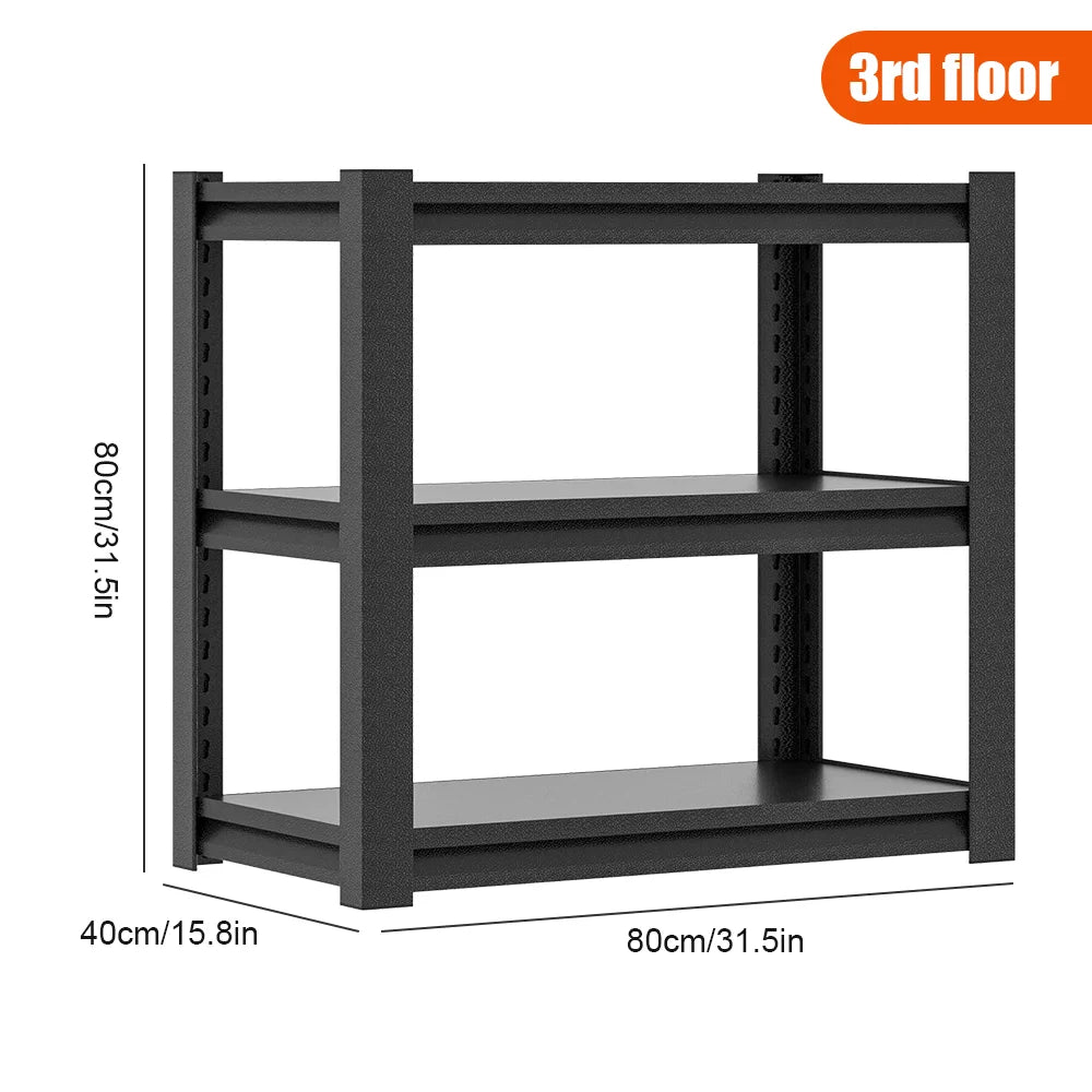 Verstellbares Lagerregal aus Carbonstahl – für Haushalt, Garage & Büro