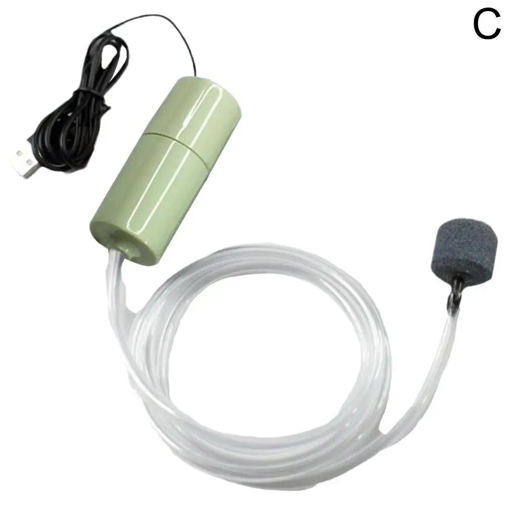 Mini Sauerstoffpumpe USB leise tragbar für Aquarium, Fischteich & Fischzucht