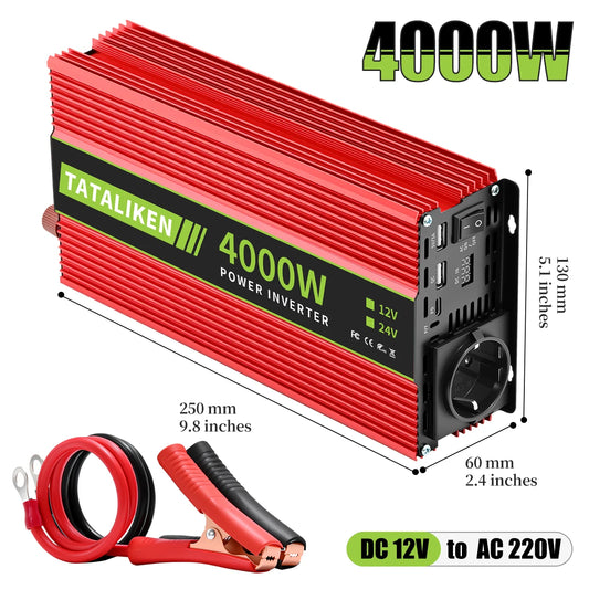 Wechselrichter 12V/220V – Leistungsstarker Stromwandler für Auto & Wohnmobil