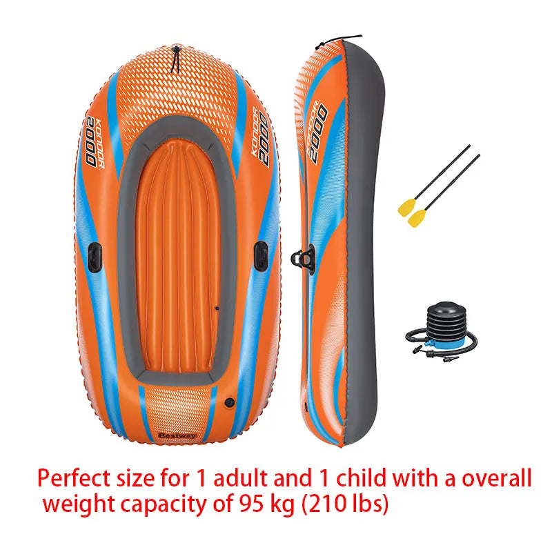 Bestway Kajak für 1–3 Personen – Robustes PVC-Boot für Abenteuer