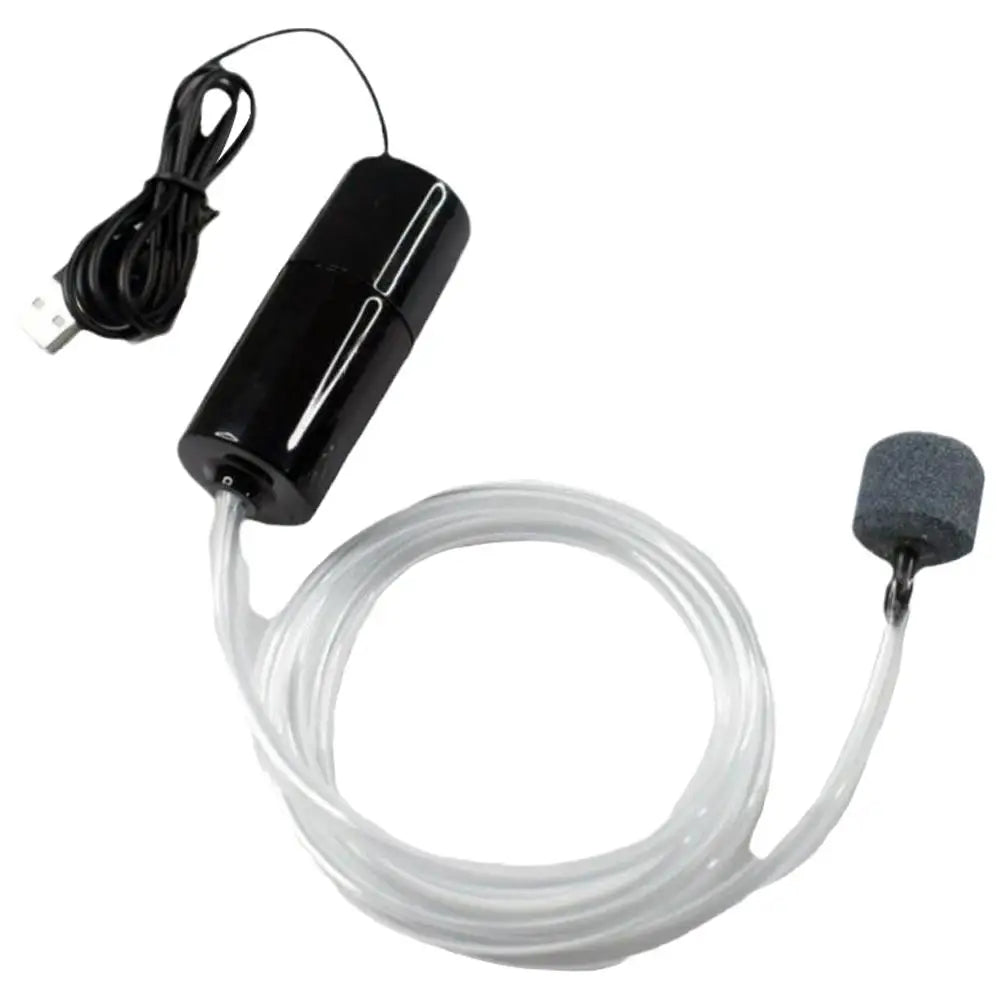 Mini Sauerstoffpumpe USB leise tragbar für Aquarium, Fischteich & Fischzucht