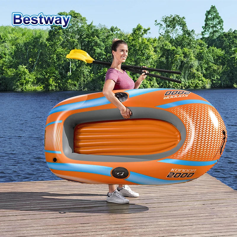 Bestway Kajak für 1–3 Personen – Robustes PVC-Boot für Abenteuer
