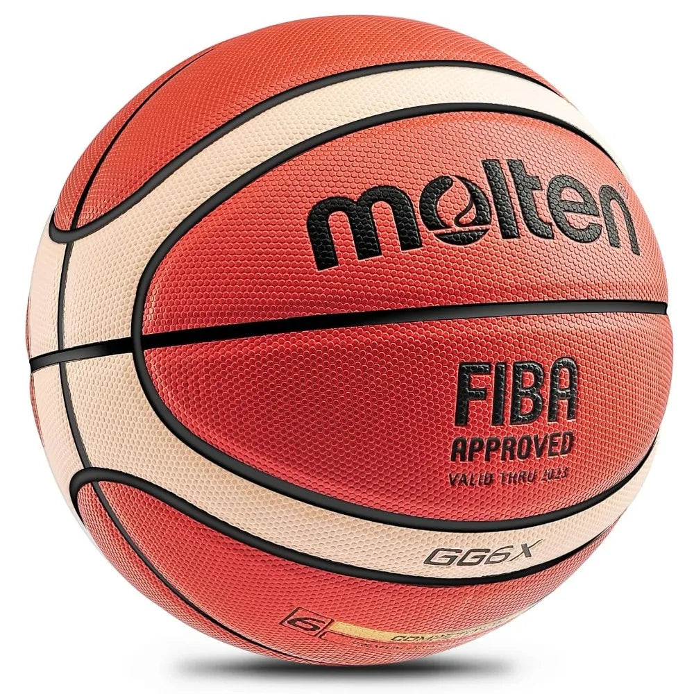 Molten Basketball Größe 6 – PU Trainings- & Wettkampfball, Offiziell Zertifiziert