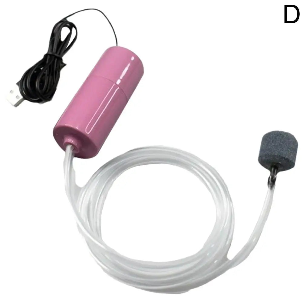 Mini Sauerstoffpumpe USB leise tragbar für Aquarium, Fischteich & Fischzucht