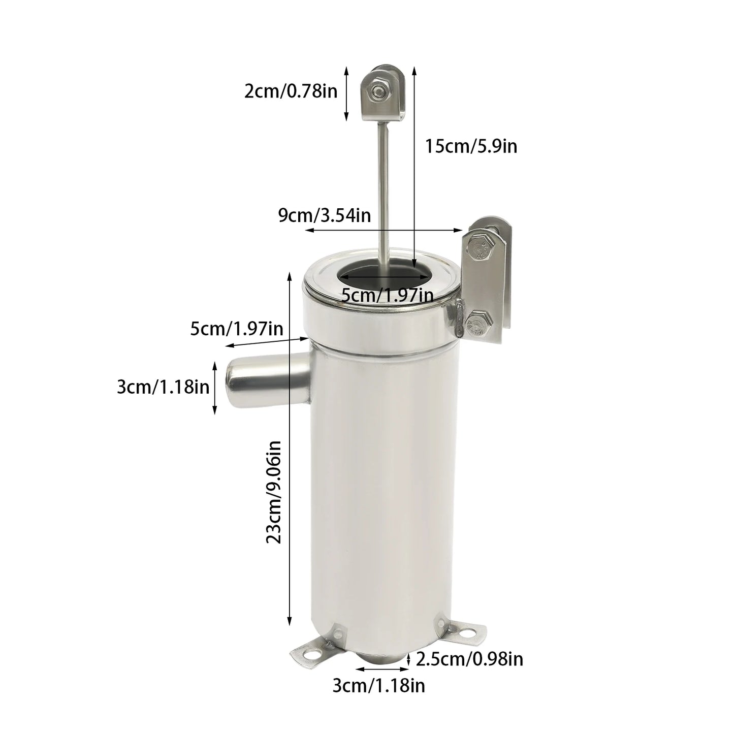 Edelstahl Handschwengelpumpe – Manuelle Saugpumpe für Garten & Brunnen