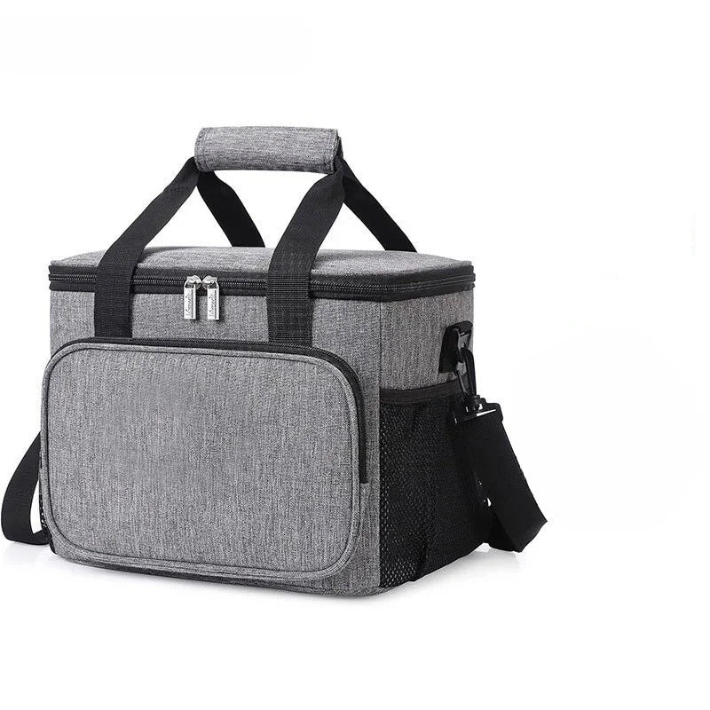 Isolierte Lunchbag Grau – Auslaufsichere & Tragbare Kühltasche