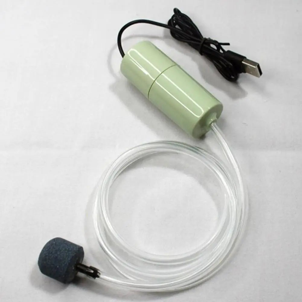 Mini Sauerstoffpumpe USB leise tragbar für Aquarium, Fischteich & Fischzucht