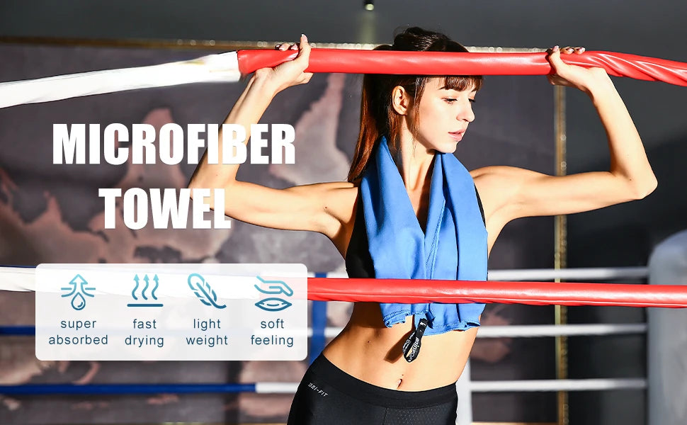 Schnelltrocknendes Mikrofaserhandtuch – Ultrasaftig, Kompakt & Sandfrei für Fitness, Strand, Reise & Schwimmen