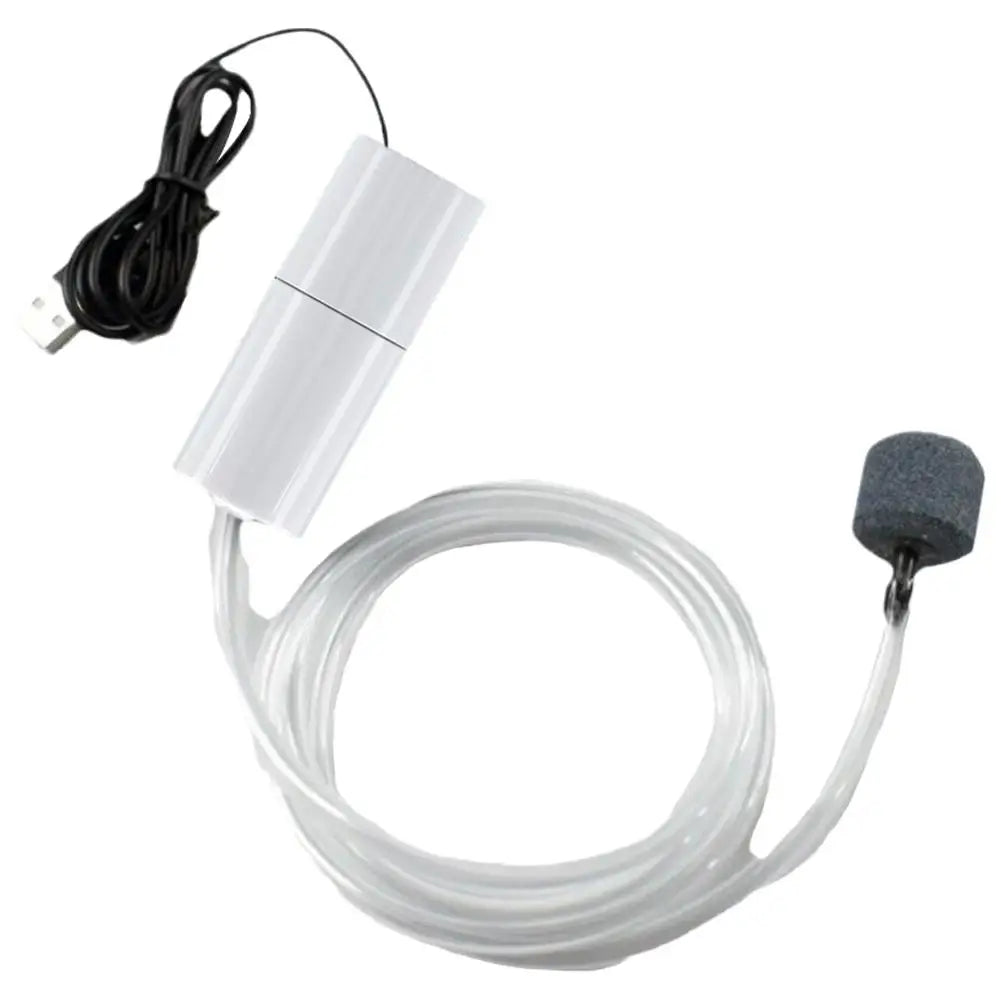 Mini Sauerstoffpumpe USB leise tragbar für Aquarium, Fischteich & Fischzucht