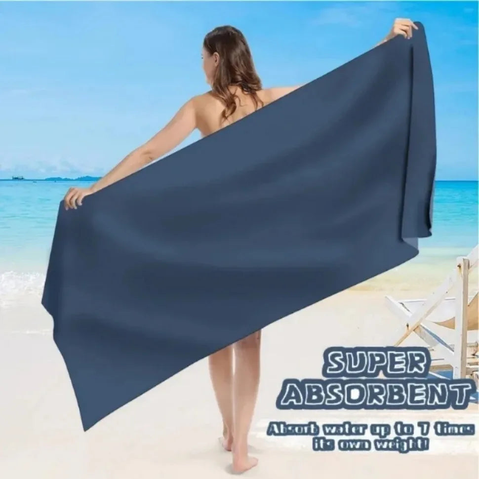 Schnelltrocknendes Mikrofaserhandtuch – Ultrasaftig, Kompakt & Sandfrei für Fitness, Strand, Reise & Schwimmen