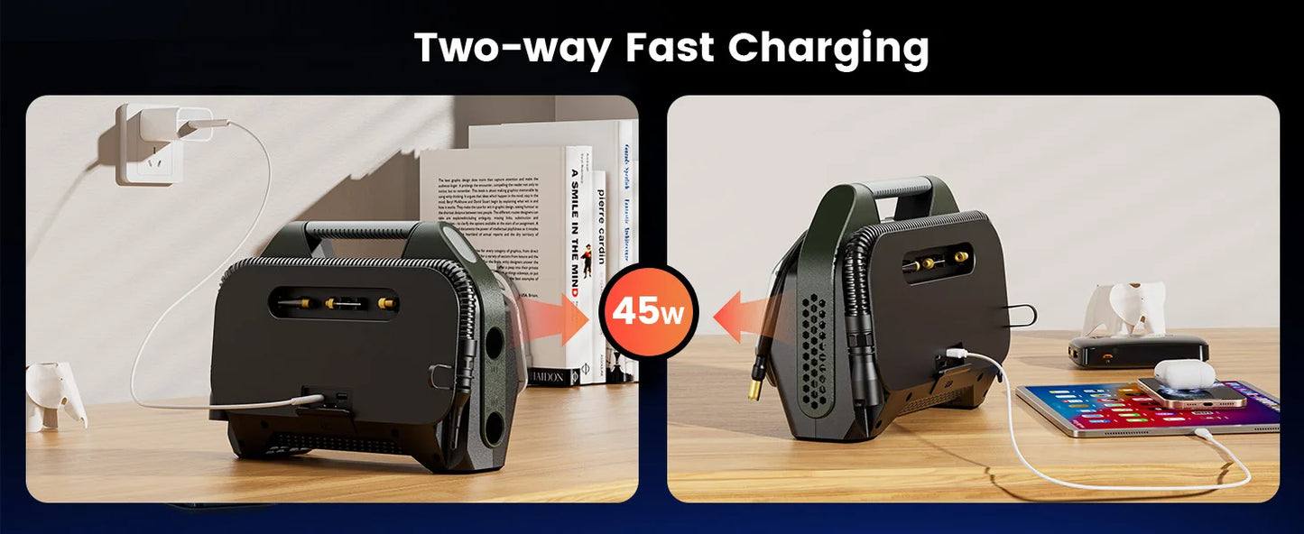 ETENWOLF Vortex S7 – Tragbarer Reifenkompressor 38 400 mAh, Hochleistungs-Luftpumpe für Auto, SUV & Offroad