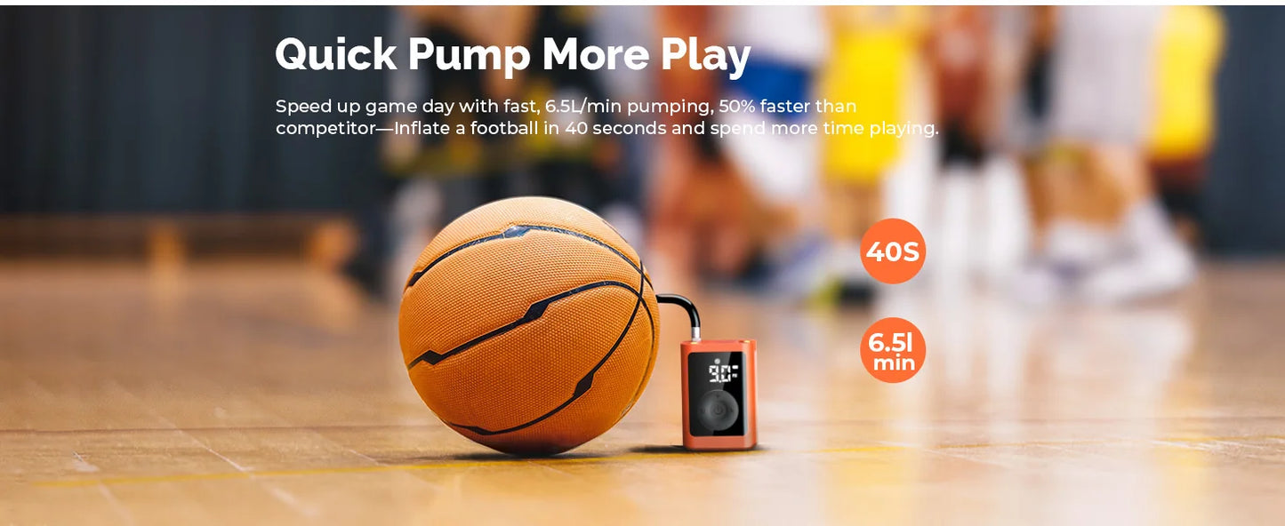 ETENWOLF P300 Plus – Elektrische Sportballpumpe