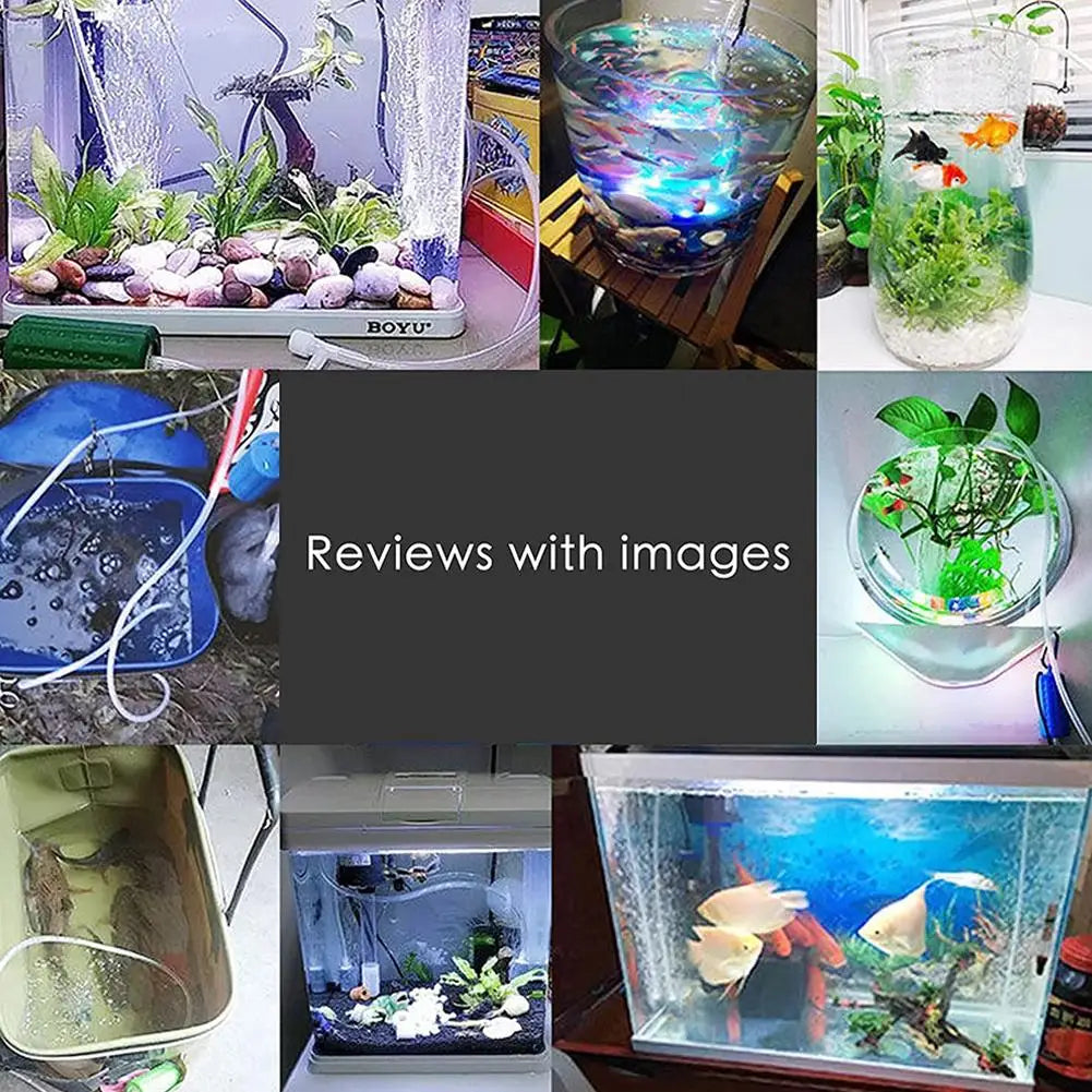 Mini Sauerstoffpumpe USB leise tragbar für Aquarium, Fischteich & Fischzucht
