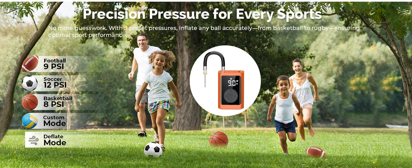 ETENWOLF P300 Plus – Elektrische Sportballpumpe