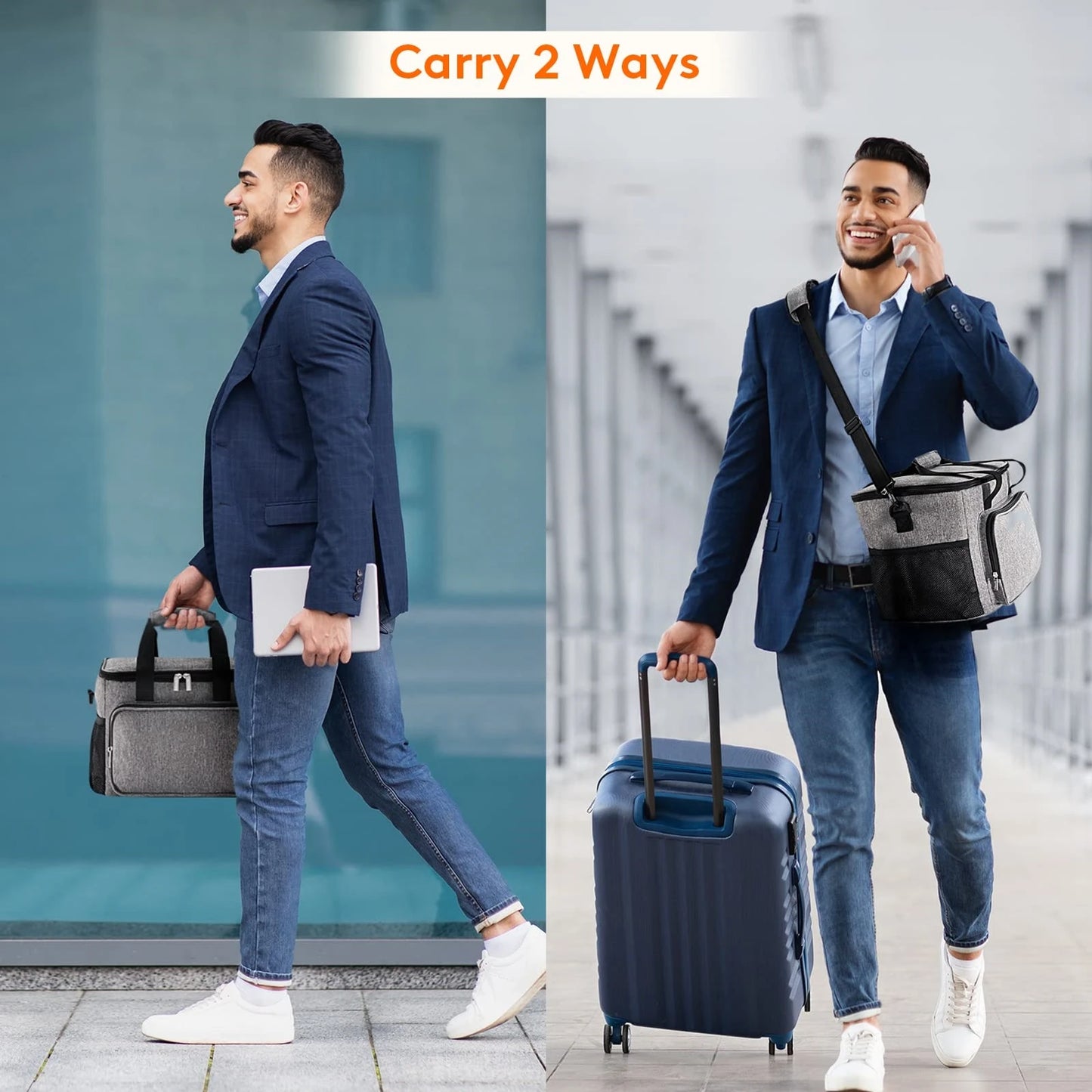 Isolierte Lunchbag Grau – Auslaufsichere & Tragbare Kühltasche