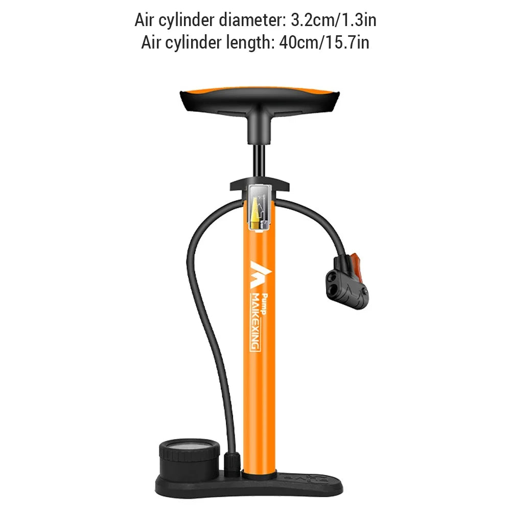 Toptrek Fahrradpumpe mit Manometer – Multifunktionale Handpumpe 160 PSI mit 3-in-1 Düse