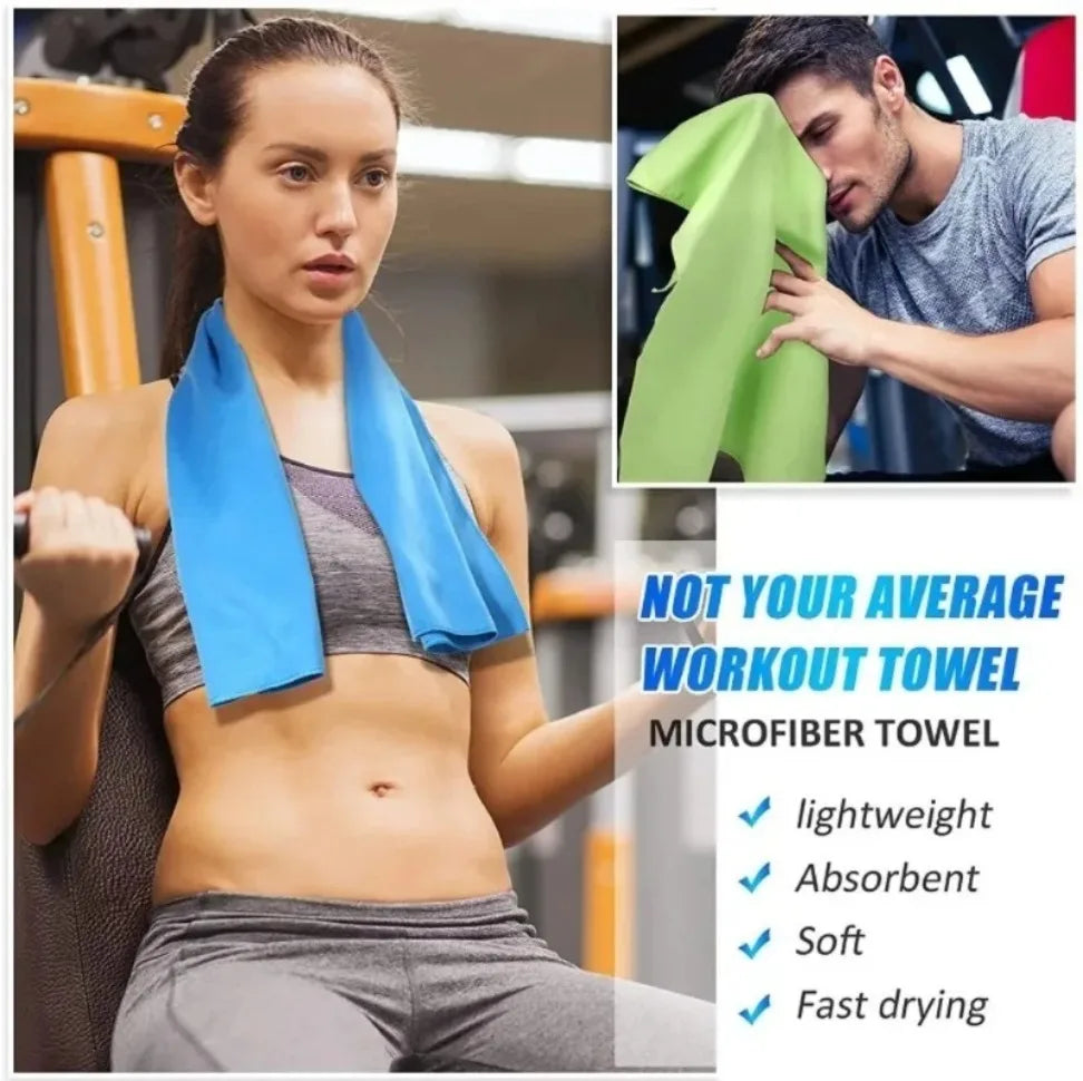 Schnelltrocknendes Mikrofaserhandtuch – Ultrasaftig, Kompakt & Sandfrei für Fitness, Strand, Reise & Schwimmen
