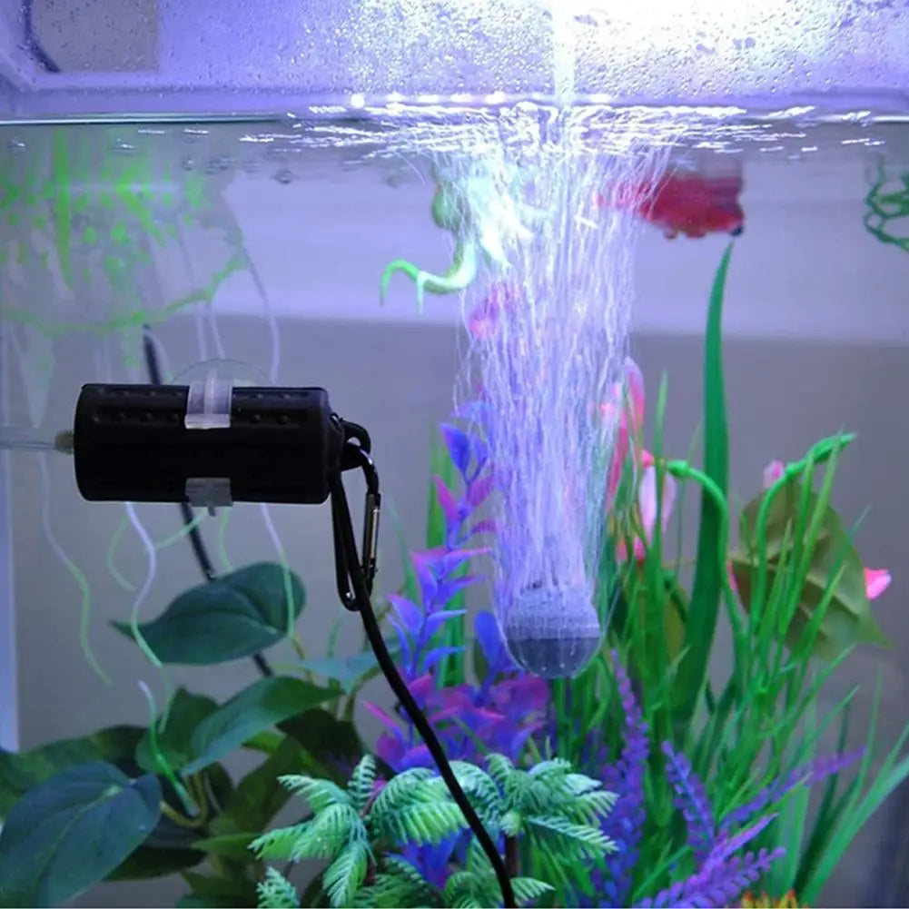 Mini Sauerstoffpumpe USB leise tragbar für Aquarium, Fischteich & Fischzucht