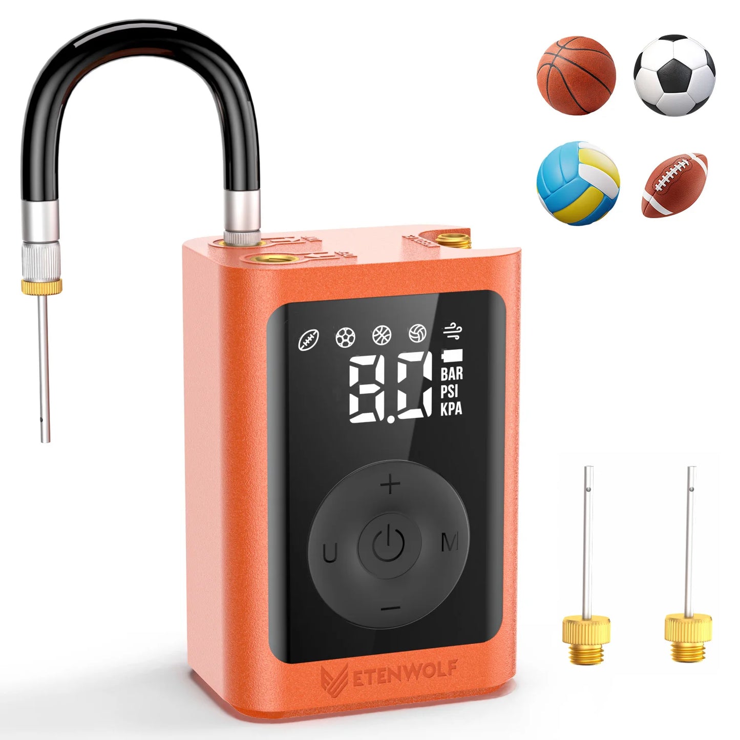 ETENWOLF P300 Plus – Elektrische Sportballpumpe