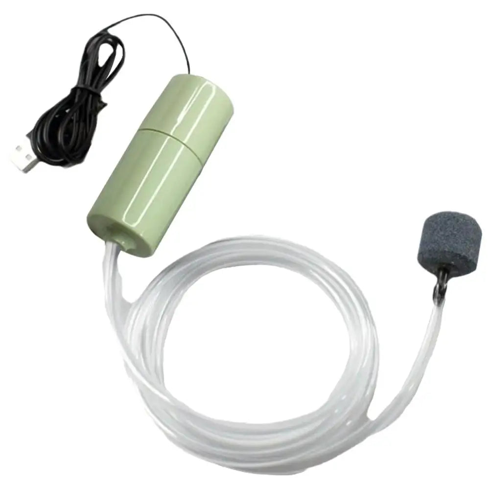 Mini Sauerstoffpumpe USB leise tragbar für Aquarium, Fischteich & Fischzucht